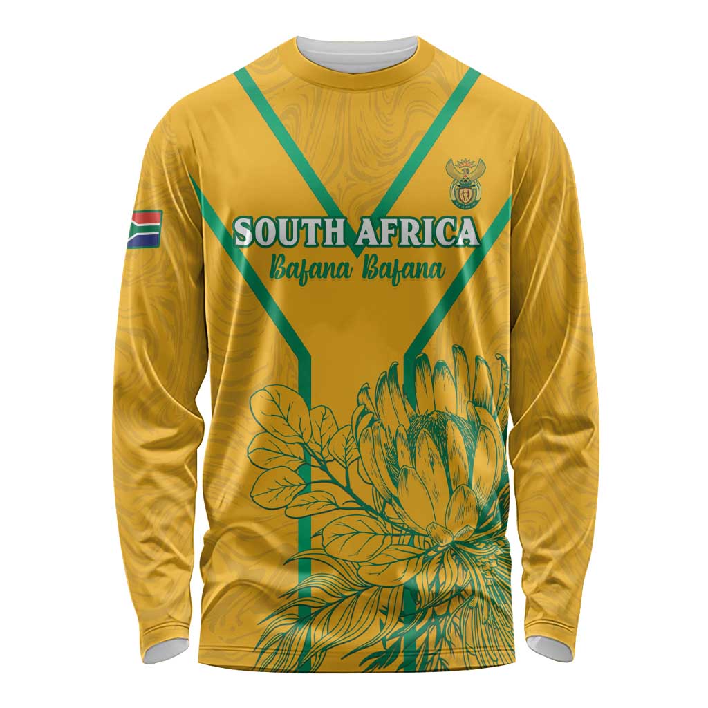 Custom South Africa Soccer Long Sleeve Shirt Go Bafana Bafana