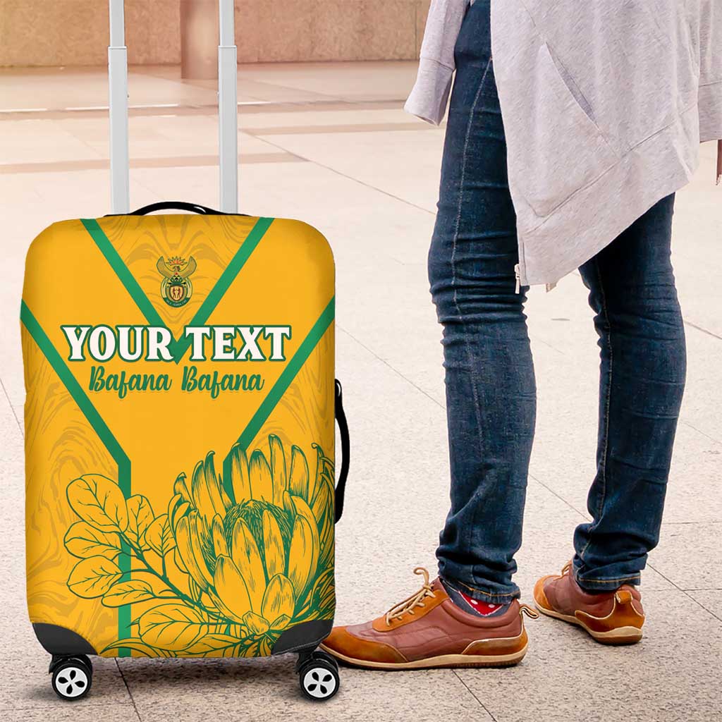 Custom South Africa Soccer Luggage Cover Go Bafana Bafana