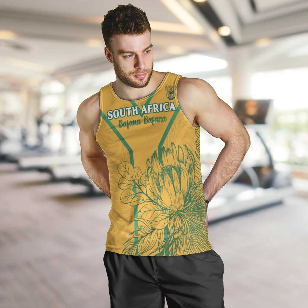 Custom South Africa Soccer Men Tank Top Go Bafana Bafana