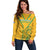 Custom South Africa Soccer Off Shoulder Sweater Go Bafana Bafana