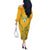 Custom South Africa Soccer Off The Shoulder Long Sleeve Dress Go Bafana Bafana