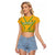 Custom South Africa Soccer Raglan Cropped T Shirt Go Bafana Bafana