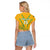 Custom South Africa Soccer Raglan Cropped T Shirt Go Bafana Bafana