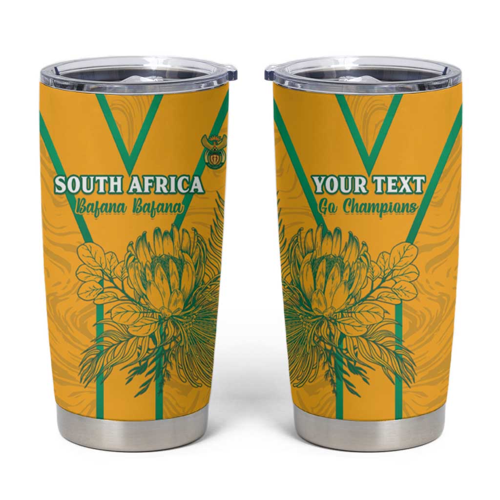 Custom South Africa Soccer Tumbler Cup Go Bafana Bafana