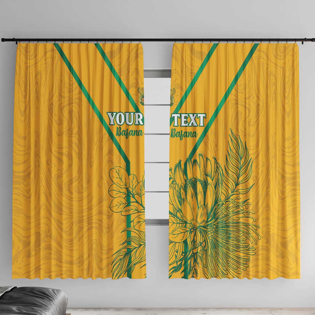 Custom South Africa Soccer Window Curtain Go Bafana Bafana