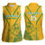 Custom South Africa Soccer Women Sleeveless Polo Shirt Go Bafana Bafana