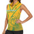 Custom South Africa Soccer Women Sleeveless Polo Shirt Go Bafana Bafana