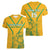 Custom South Africa Soccer Women V-Neck T-Shirt Go Bafana Bafana