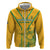 Custom South Africa Soccer Zip Hoodie Go Bafana Bafana