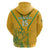 Custom South Africa Soccer Zip Hoodie Go Bafana Bafana