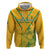 Custom South Africa Soccer Zip Hoodie Go Bafana Bafana