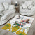 Happy South Africa Freedom Day Area Rug Nelson Mandela With Protea