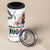 Happy South Africa Freedom Day 4 in 1 Can Cooler Tumbler Nelson Mandela With Protea