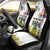 Happy South Africa Freedom Day Car Seat Cover Nelson Mandela With Protea