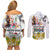 Happy South Africa Freedom Day Couples Matching Off Shoulder Short Dress and Long Sleeve Button Shirt Nelson Mandela With Protea