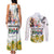 Happy South Africa Freedom Day Couples Matching Tank Maxi Dress and Long Sleeve Button Shirt Nelson Mandela With Protea