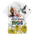 Happy South Africa Freedom Day Family Matching Off Shoulder Short Dress and Hawaiian Shirt Nelson Mandela With Protea