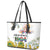 Happy South Africa Freedom Day Leather Tote Bag Nelson Mandela With Protea