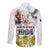 Happy South Africa Freedom Day Long Sleeve Button Shirt Nelson Mandela With Protea