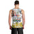 Happy South Africa Freedom Day Men Tank Top Nelson Mandela With Protea