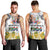 Happy South Africa Freedom Day Men Tank Top Nelson Mandela With Protea