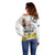 Happy South Africa Freedom Day Off Shoulder Sweater Nelson Mandela With Protea