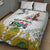 Happy South Africa Freedom Day Quilt Bed Set Nelson Mandela With Protea