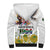 Happy South Africa Freedom Day Sherpa Hoodie Nelson Mandela With Protea