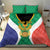 Personalised South Africa Bedding Set Coat Of Arms Flag Style