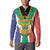 Personalised South Africa Button Sweatshirt Coat Of Arms Flag Style