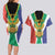 Personalised South Africa Couples Matching Long Sleeve Bodycon Dress and Hawaiian Shirt Coat Of Arms Flag Style