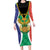 Personalised South Africa Family Matching Long Sleeve Bodycon Dress and Hawaiian Shirt Coat Of Arms Flag Style