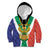 Personalised South Africa Kid Hoodie Coat Of Arms Flag Style