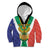 Personalised South Africa Kid Hoodie Coat Of Arms Flag Style