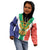 Personalised South Africa Kid Hoodie Coat Of Arms Flag Style