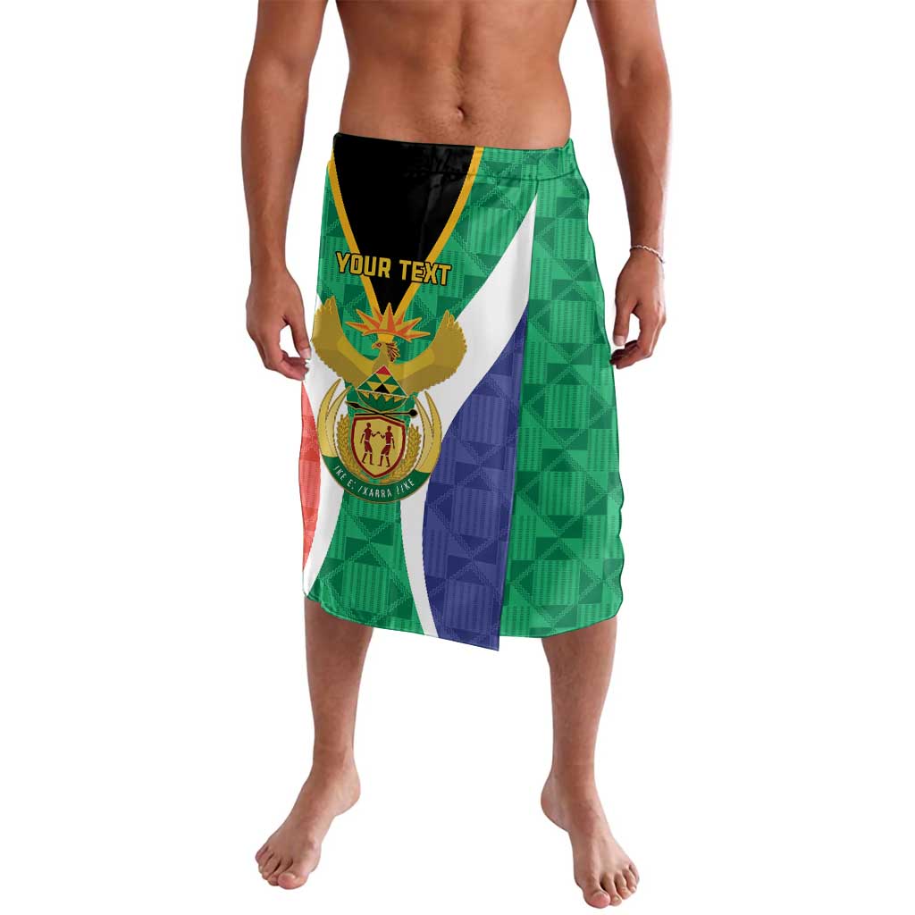 Personalised South Africa Lavalava Coat Of Arms Flag Style