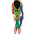 Personalised South Africa Long Sleeve Bodycon Dress Coat Of Arms Flag Style