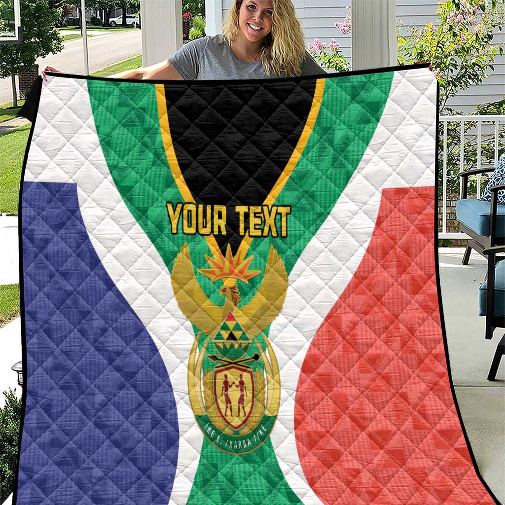 Personalised South Africa Quilt Coat Of Arms Flag Style