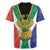 Personalised South Africa Rugby Jersey Coat Of Arms Flag Style