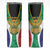 Personalised South Africa Skinny Tumbler Coat Of Arms Flag Style