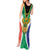 Personalised South Africa Tank Maxi Dress Coat Of Arms Flag Style