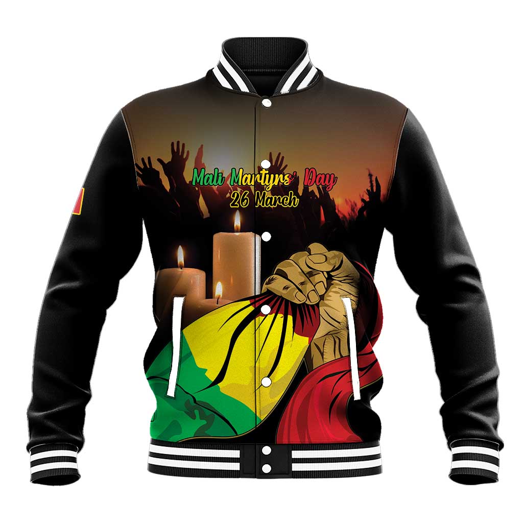 Personalised Mali Martyrs Day Baseball Jacket 26 March