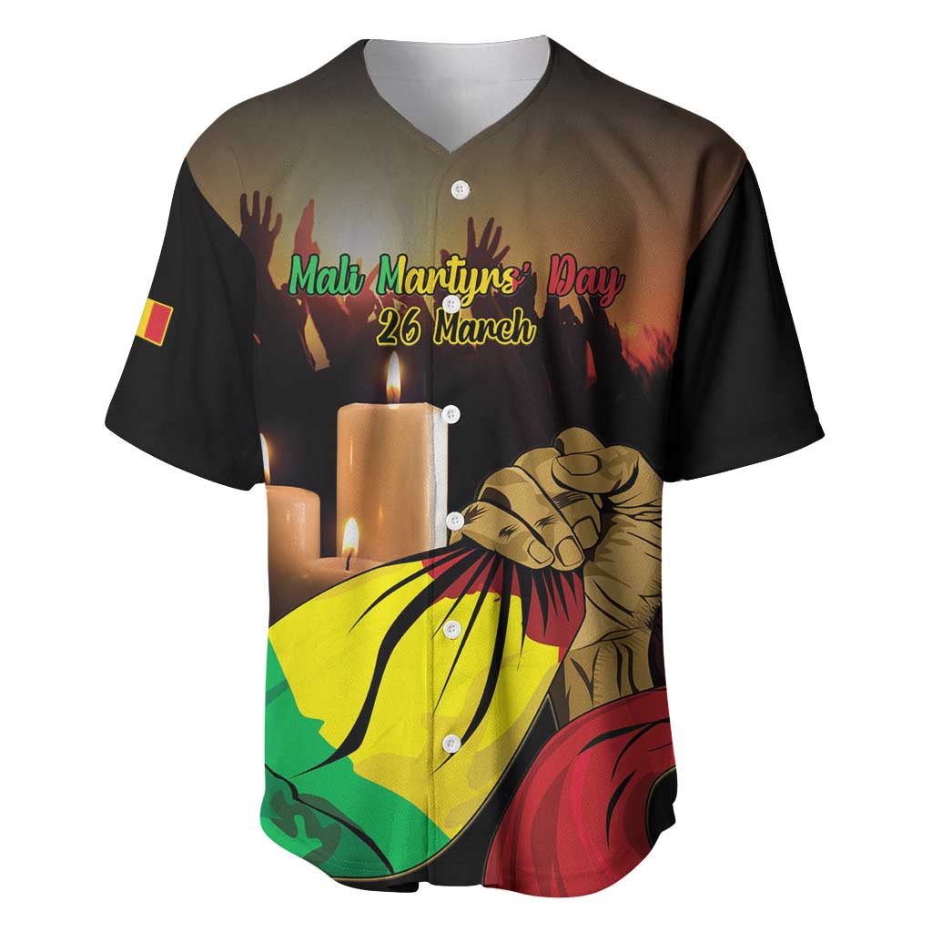 Personalised Mali Martyrs Day Baseball Jersey 26 March