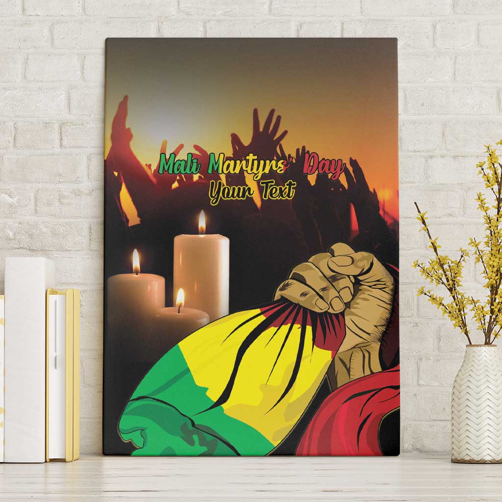 Personalised Mali Martyrs Day Canvas Wall Art 26 March