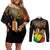 Personalised Mali Martyrs Day Couples Matching Off Shoulder Short Dress and Long Sleeve Button Shirt 26 March