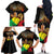 Personalised Mali Martyrs Day Family Matching Off The Shoulder Long Sleeve Dress and Hawaiian Shirt 26 March