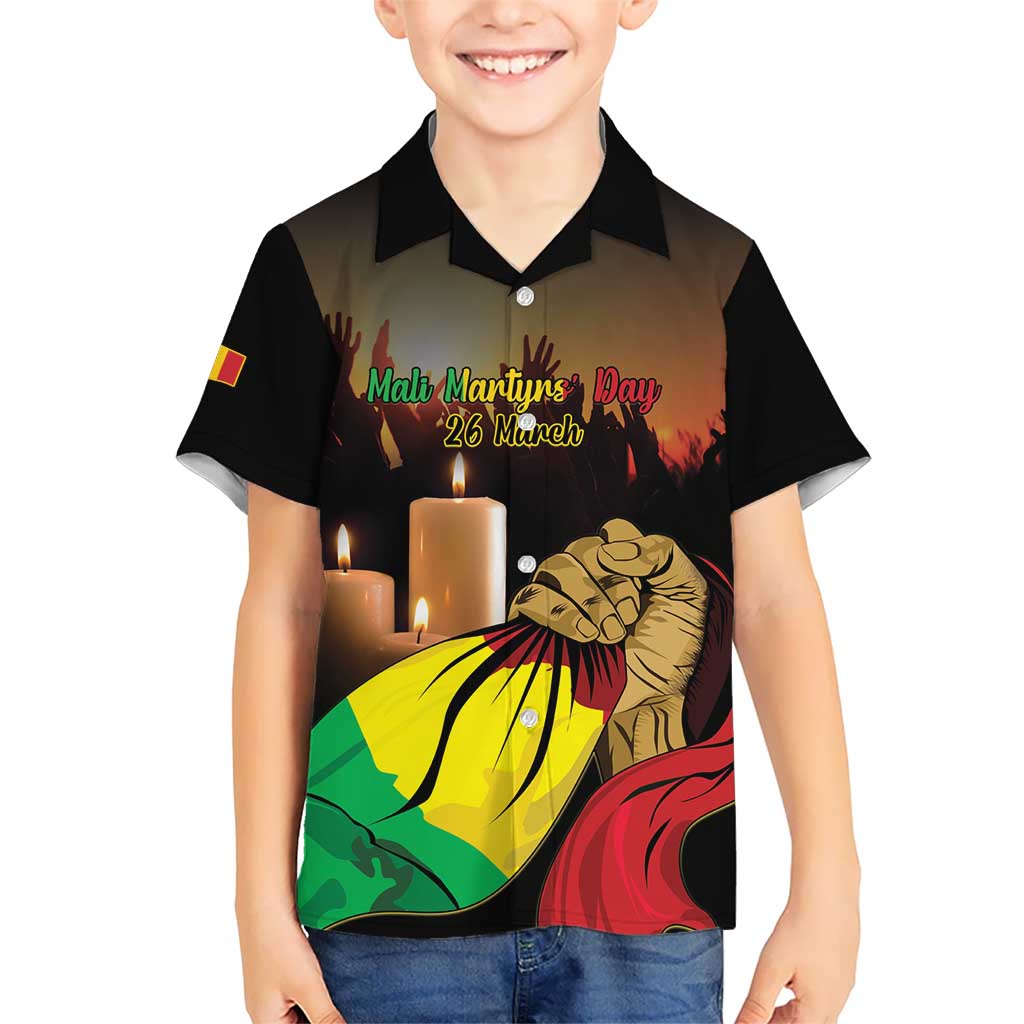 Personalised Mali Martyrs Day Kid Hawaiian Shirt 26 March