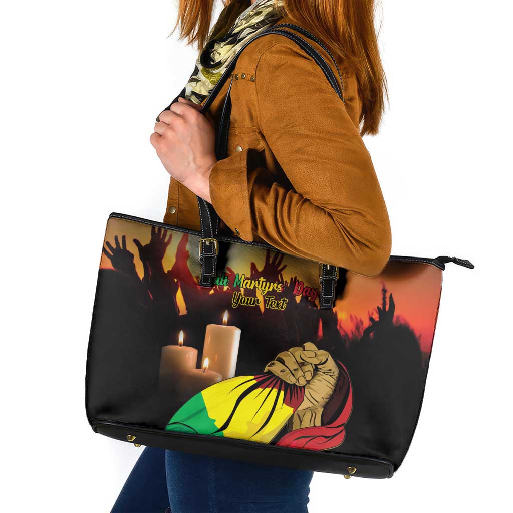 Personalised Mali Martyrs Day Leather Tote Bag 26 March