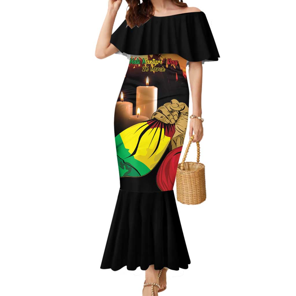 Personalised Mali Martyrs Day Mermaid Dress 26 March