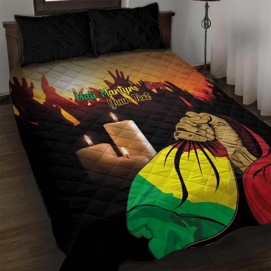 Personalised Mali Martyrs Day Quilt Bed Set 26 March